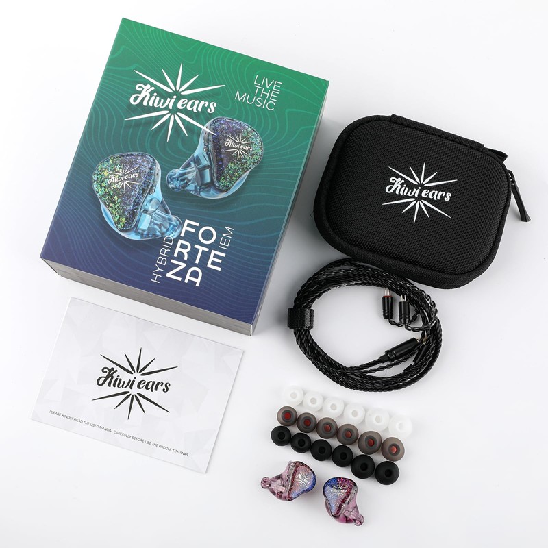 LINSOUL Kiwi Ears Forteza 2DD+1BA Hybrid HIFI Earphones In-Ear 3.5mm