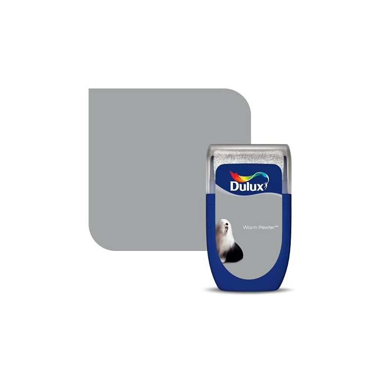 Dulux Walls & Ceilings Tester Paint, Warm Pewter, 30 ml