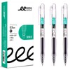 3 Pcs Retractable Black Ink Pens Fine Point Smooth Writing