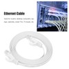 Cable Ethernet Plano Blanco CAT6 Gigabit 8 Núcleos Par Trenzado
