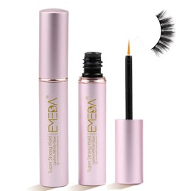 Lash Glue Eyelash Adhesive - Super Hold Latex Free False Eyelashes Glue White Waterproof Adhesives Strip Lashes Adhesive 5g 0.17oz (10)