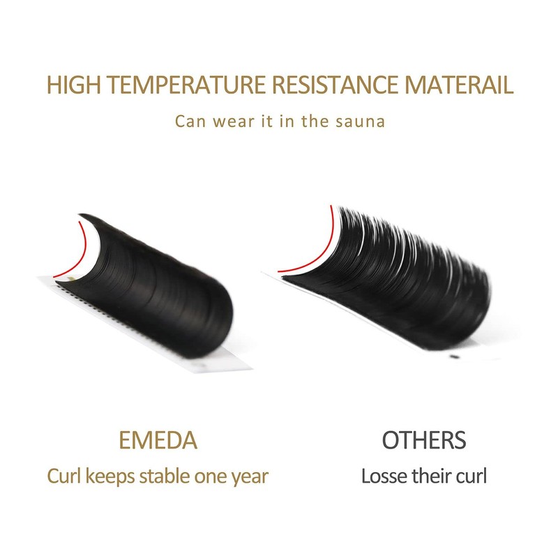 Emeda A Second Flower Eyelash Extension C D Curl, 0.07