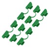 50Pcs Greenhouse Clamp PE Plastic 2 Head Plant Film Clamp