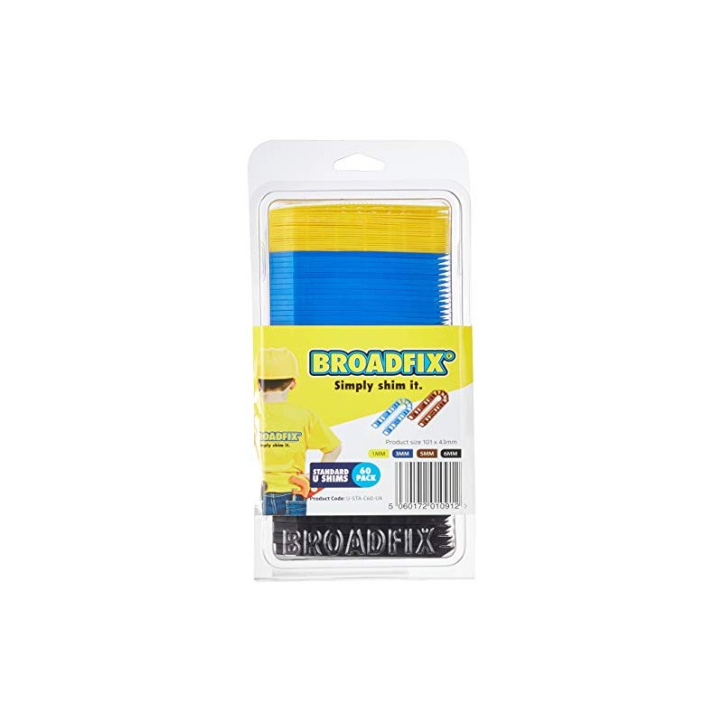 Broadfix BFXUSTAC60 Shims,Yellow,Black,Blue