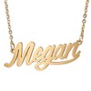 HUAN XUN Gold Color Plated Dainty Name Necklace, Megan