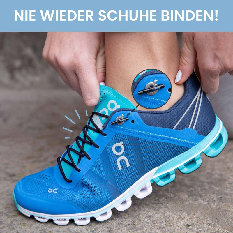 Leazy Round Elastic Laces For Hooking On, Rubber Shoelaces Without