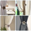 Magnetic Curtain Tieback,2Pcs Curtain Tie Backs-Curtain Drapery Holdbacks,Curtain retainers That
