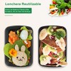 20P Contenedores para Alimentos Desechables, Recipientes para Comida Grande Compartimentos,