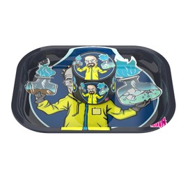 Rolling Tray Premium Metal Tray and Spice Grinder with Design - Perfect Size for Home Or Travel Accessories