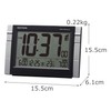 RHYTHM 8RZ223SR02 Alarm Clock, Radio Clock, Electronic Sound W Alarm,