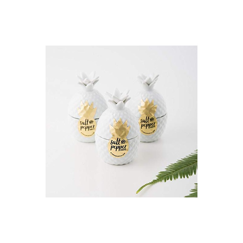 Weddingstar Stacked Mini Salt & Pepper Shaker Set - Pineapple