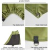 EMUKOEP Waterproof Ankle Gaiters Low Adjustable Protective Shoe Covers for