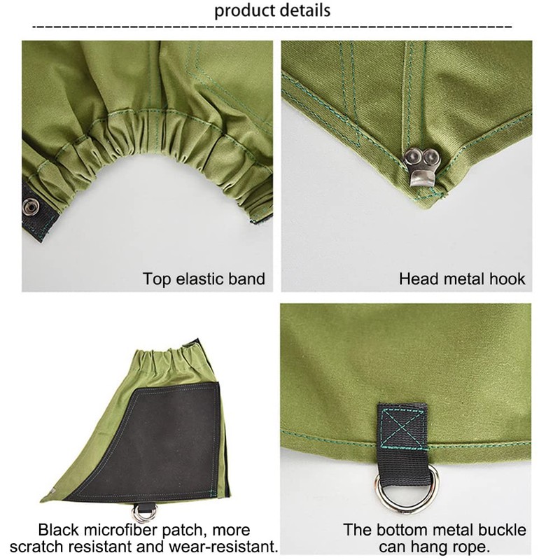 EMUKOEP Waterproof Ankle Gaiters Low Adjustable Protective Shoe Covers for