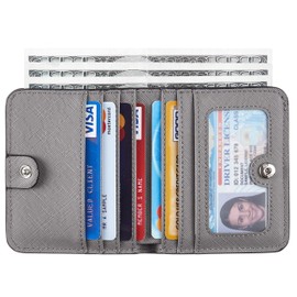 Toughergun Wallet Women Rfid Blocking Small Compact Bifold Luxury Leather Pocket Wallet Ladies Mini Purse with ID Window