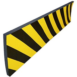 Viso PU102NJ Foam Flexible Wall Protection Bumper - Black and Yellow