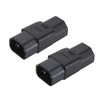 2Pcs IEC320 C14 to IEC320 C21 Power Adapter IEC320 C14