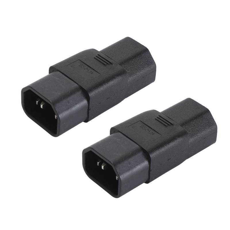 2Pcs IEC320 C14 to IEC320 C21 Power Adapter IEC320 C14