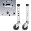 Walker Wheels Universal Rotating Adjustable Height Replacement Seniors Walker Front