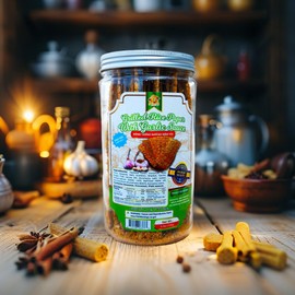 Smile Grilled Rice Paper with Garlic Sauce – Banh Trang Nuong Mam Toi – Spicy & Savory Vietnamese Snack – 5.3oz (150g) – Product of Vietnam