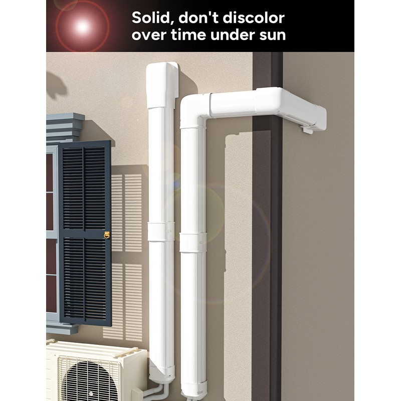 Toutgood 3'' 14Ft Mini Split Line Set Cover Kit for