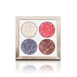 NABLA Miami Lights Glitter Palette Augenpalette 4 Farbtöne Glitzer Hybridformel mit mehrdimensionalen Glitzer-Mix