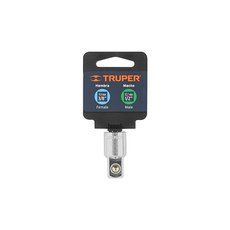 Truper A-5253, Adaptador, 3/8" (H) x 1/2" (M), 3/8" x