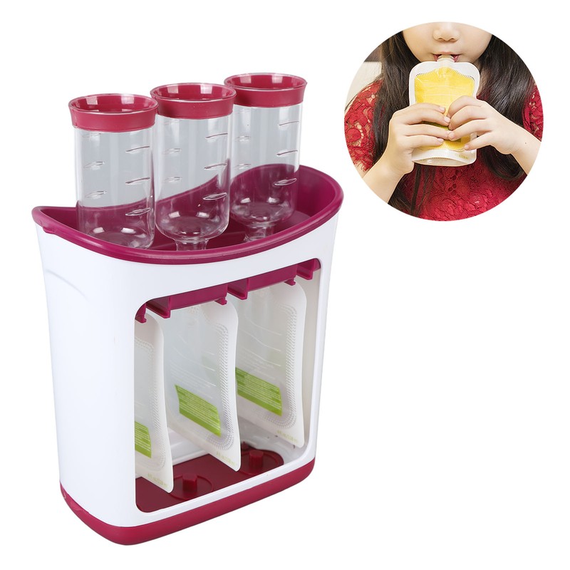 Squeeze Pouch Filling Station for Semi Solid Food Safe Baby