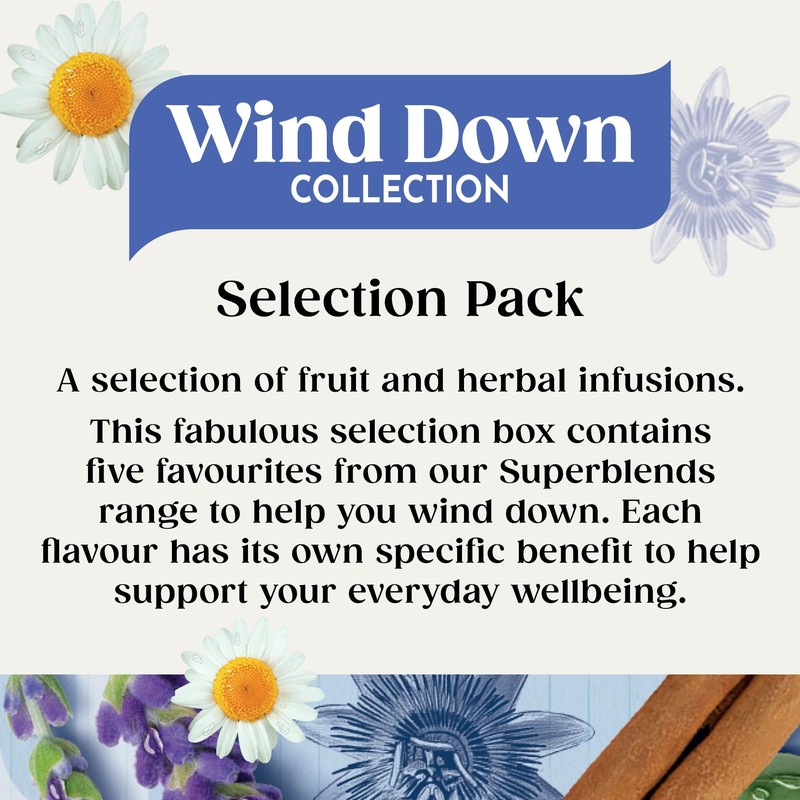 Twinings Wind Down Collection Tea Selection for Relaxation, Sleep, Calm