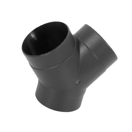 ACROPIX 75mm Car Heater Warm 3 Way Air Ducting Pipe Y Shape Outlet Connector Black Plastic Car Parts