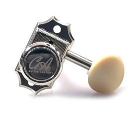 Guitar Anatomy Pro Locking Tuners – Machine Heads for Acoustic Les Paul SG ES – 3×3 (Nickel)