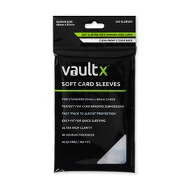 Vault X Trading Card Penny Sleeves, Soft, High Clarity, Inner Sleeves, Collectible Card Games, Sports, TCG (200 Pack)