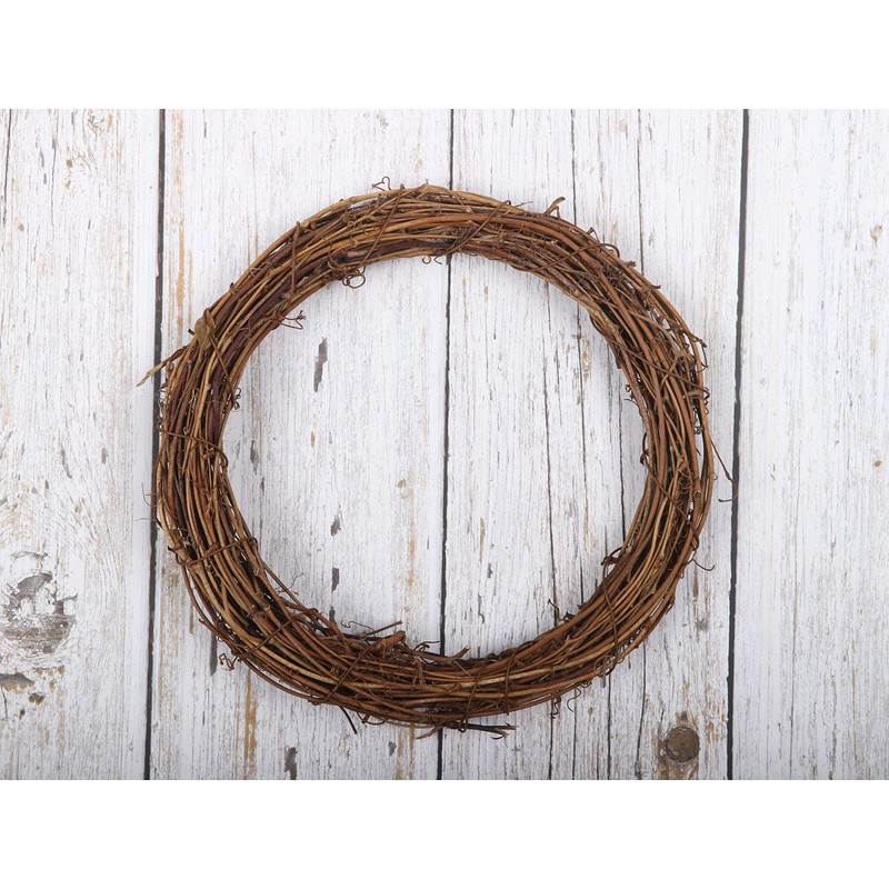 YYCRAFT 2 Pcs Wooden Grapevine Wreath (12")