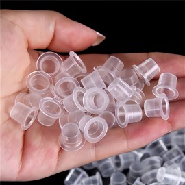 1100Pcs Tattoo Ink Caps,14x11mm Disposable Plastic Pigment Tattoo Caps for Pigment Microblading Permanent Makeup