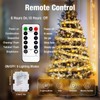 btfarm 12M 120LED Christmas Ribbon Fairy Lights with Remote, Christmas
