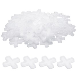 HARFINGTON 200pcs Tile Spacers 8mm Hard Plastic Cross Tiles Leveler Spacer Installation Ceramic Spacing Clips for Wall Floor