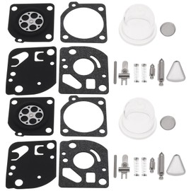 EMSea Carburetor Diaphragm Repair Kit 545081848 Carburetor Gasket Kit 545130001 Compatible with Husqvarna 125R 128R 124C 128 CD LDX DJX 128LD 128RJ Trimmer