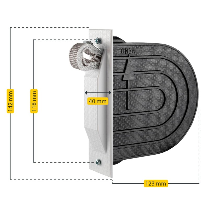 Schellenberg Mini 50603 Belt Winder for Roller Shutters with 5