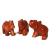 Red Jasper Stone Elephant, Gemstone Elephant 5 cm, Jasper Red