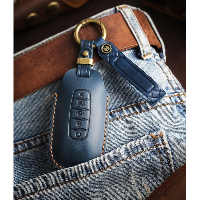 TECART Key Fob Cover Case Fit for Nissan Rogue Pathfinder