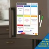 Magnetic Whiteboard for Fridge: Multi-Functional Portrait Weekly Planner, Meal Planner,
