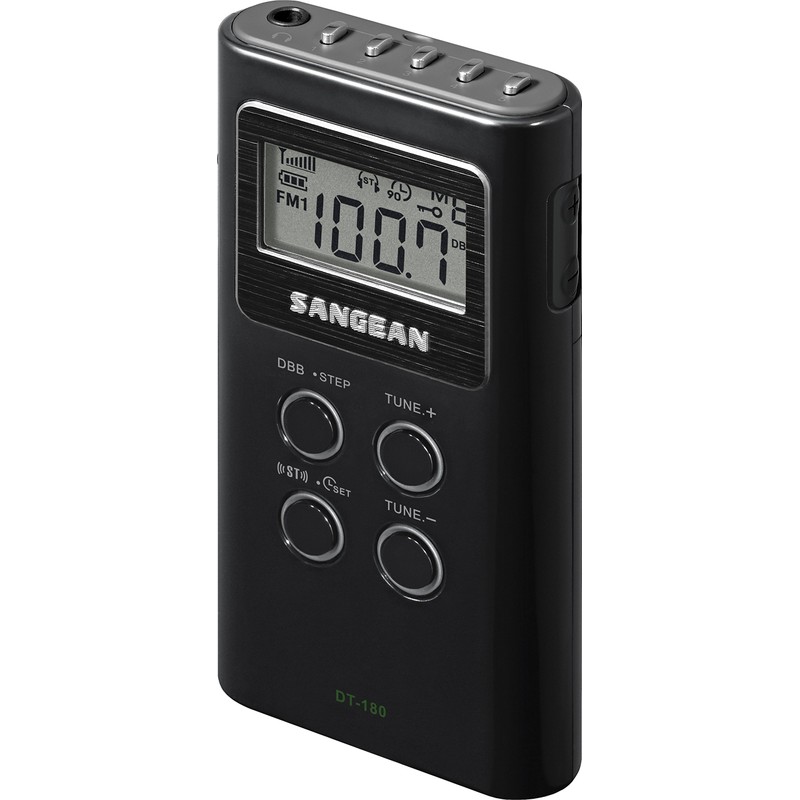 Sangean DT-180 AM/FM Pocket Radio (Certified Refurbished)