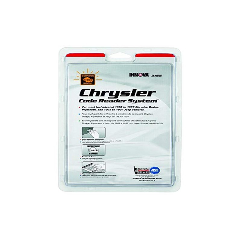 Innova 3165 Chrysler Code Reading System Booklet