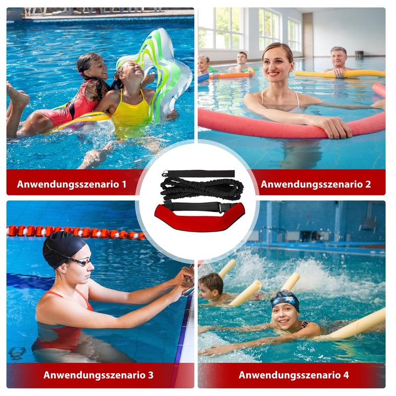 Swimming Belt for Pool 3.6 m Swimming Trainer, Adjustable Swimming