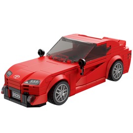 Brickcraft Toyota Supra Now & Then Brick Building Kit (283 piezas), juego de exhibición 2 en 1 con modelos Supra 2025 GR y 1988, regalo coleccionable para fanáticos y constructores de automóviles