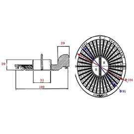 TOTO Parts EKA21004N1 Hair Catcher with Handle Drain Around Parts