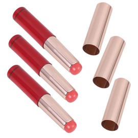 VICASKY Portable Lip Brush Applicator Kit 3pcs Round Tip Lip Brush for Women Makeup Brush Set Lipstick Lip Gloss Applicators