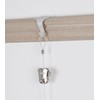 STAS Moulding Picture Hook White + perlon Cord with Loop