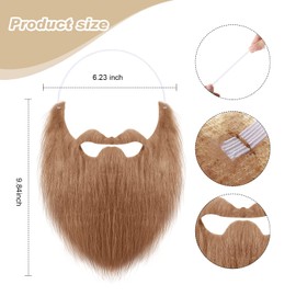 Canlierr 12 Pieces Christmas Gnome Costume Sets Include Gnome Hats and Fake Beards Felt for Men Women Christmas Party (Red, White)(Colorful)