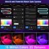 KEEPDSGN 4x RGB 72 LED USB Car Interior Floor Atmosphere