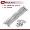 A ABSOPRO 12 Set 14G Bicycle Spokes 101mm Bike Wheel